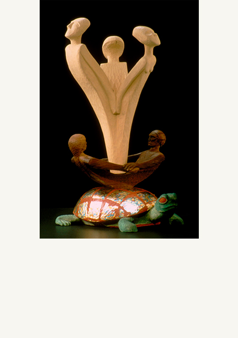 Turtle Island, sculpture by wood carver Paul Reiber