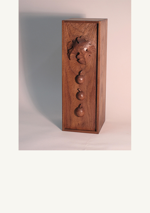 Winesong Box Lid 2013, carved by wood carver Paul Reiber